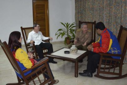 Recibió Raúl al Presidente venezolano Nicolás Maduro