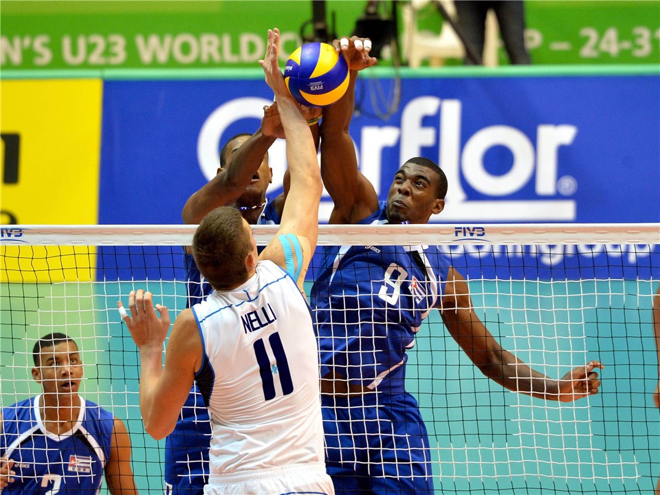 Los voleibolistas cubanos de la selección Sub 23 irán este lunes por la medalla de bronce en el Campeonato Mundial. Foto: FIVB.