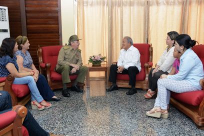 Encuentro de Raúl con el Presidente de El Salvador