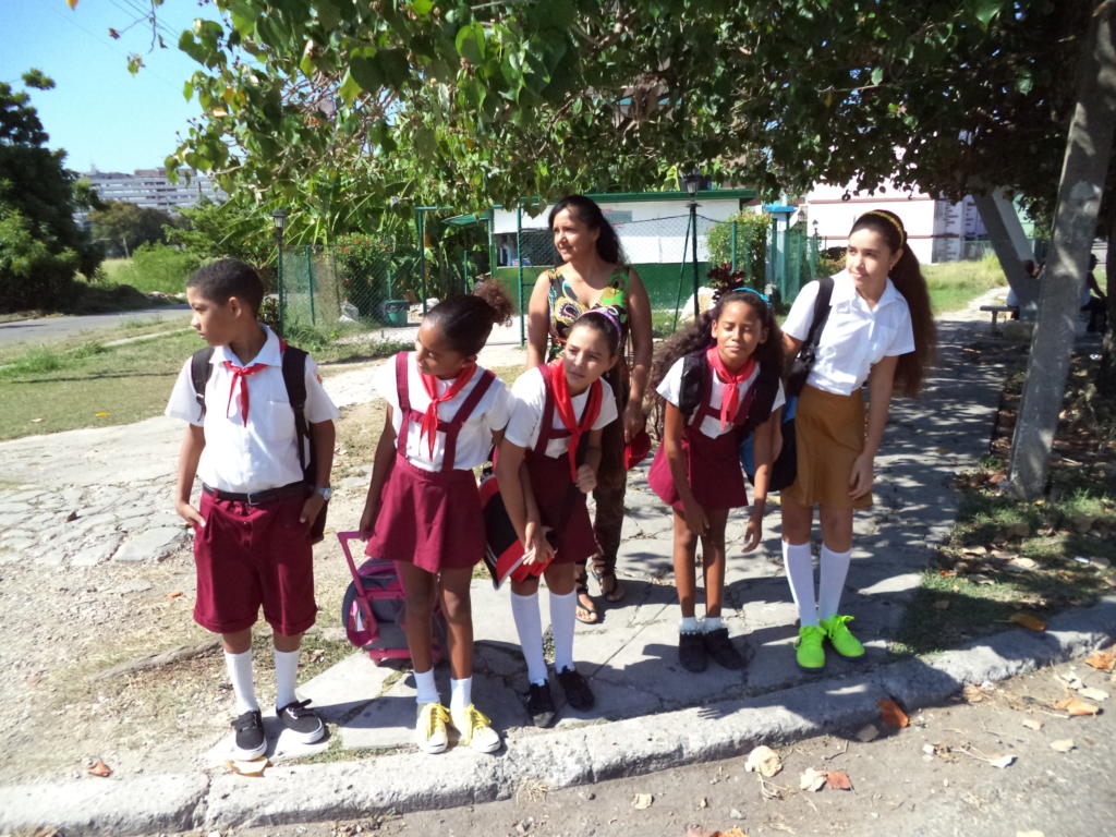 Antes de cruzar la vía hay que cerciorarse muy bien de que no esté próximo ningún vehículo. Foto: Cortesía Dirección Nacional de Tránsito.