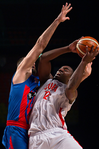 Yoan Luis Haití (derecha) se ha mostrado en excelentes condiciones en el torneo. Foto: Ernesto Pérez .