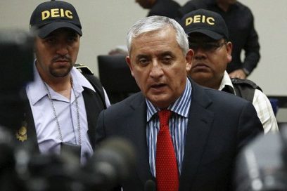 Dictan prisión provisional contra expresidente de Guatemala