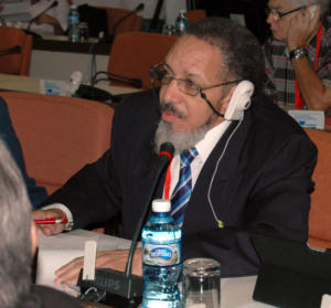 Sr, Ckaude Anthny Theo balds, Director de Cultura de San Vicente y las Granadinas.Fotos. César A. Rodriguez.