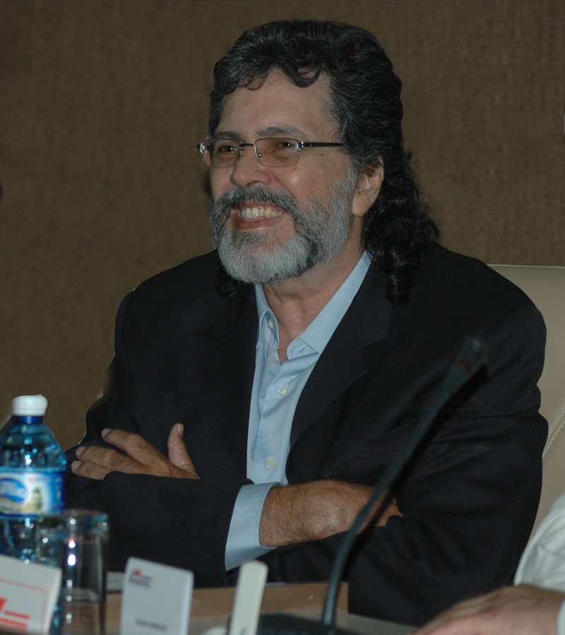 Abel Prieto, asesor del Presidente y exministro de Cultura clausuró la Reunión de Ministros de Cultura del ALBA.Fotos: César A. Rodriguez.