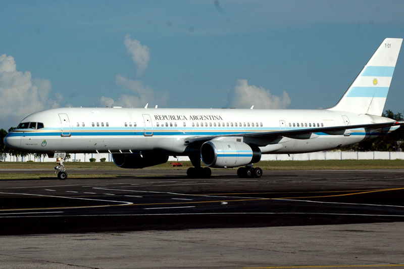 19 de Septiembre del 2015,arriba al aeropuerto José Martí Cristina Fernandez Presidenta de la República de Argentina Fotos: César A. Rodriguez.