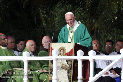 El Papa Francisco inició la Misa en la Plaza de la Revolución (+ Fotos)