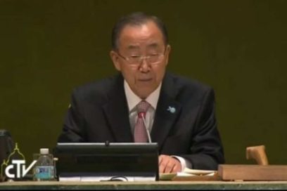 Ban Ki-moon califica al Papa de inspiración