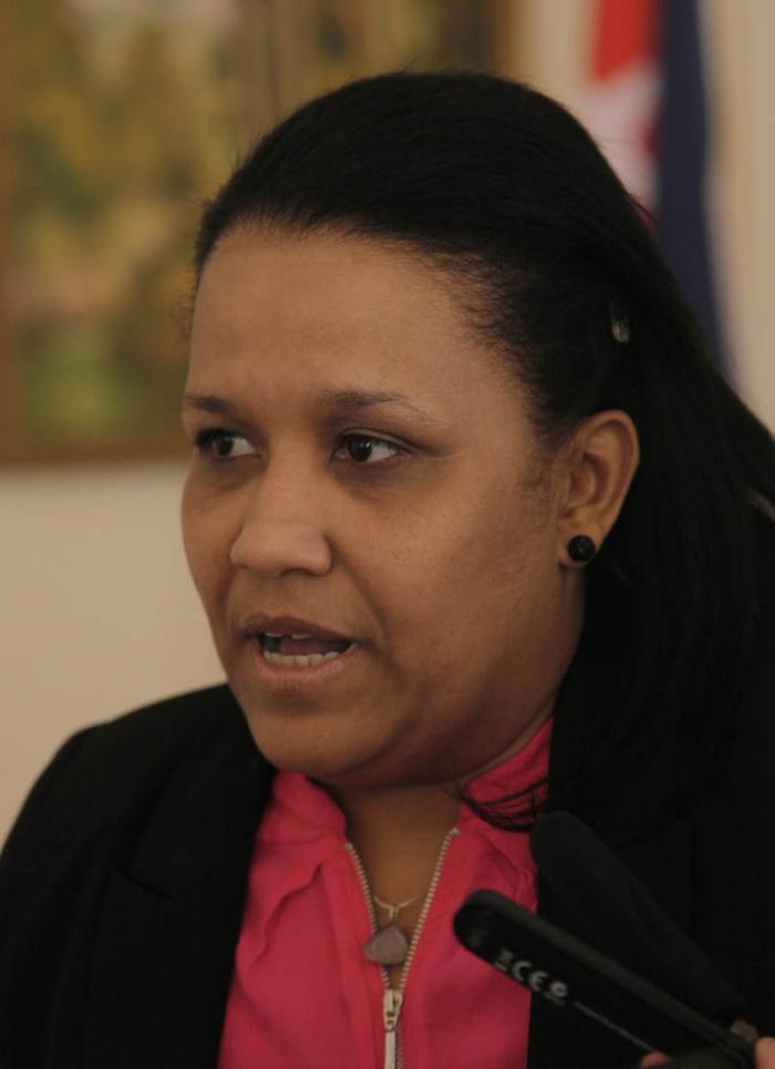 Anayansi Rodríguez, representante permanente de la Cuba ante la Comisión de Derechos Humanos. Foto: Ismael Francisco