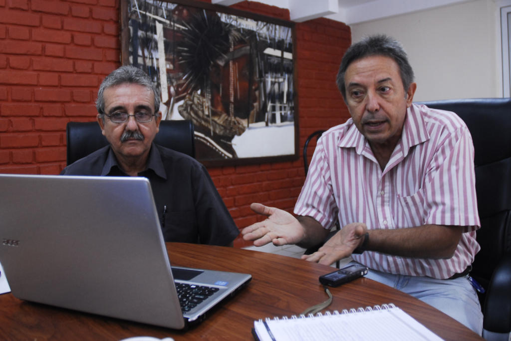 Profesores Daniel Milián y Jesús Rubayo (de izquierda a derecha). Foto: Agustín Borrego