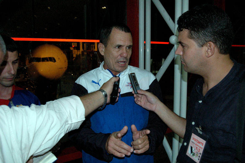 Acebal se mostró feliz por la victoria colectiva, pero lamento las injusticias arbitrales. Foto: César A. Rodríguez.