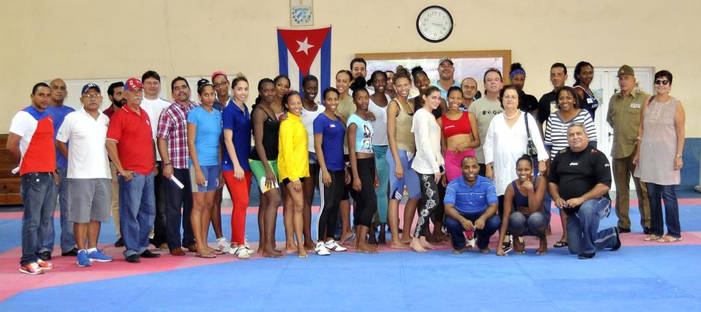 Los premiados compartieron con integrantes de los equipos nacionales de taekwondo.