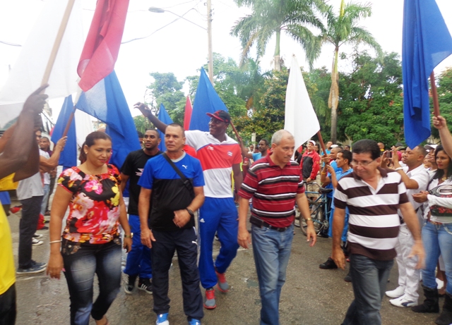 Recibimiento a boxeadores. Foto: Rodny Alcolea.
