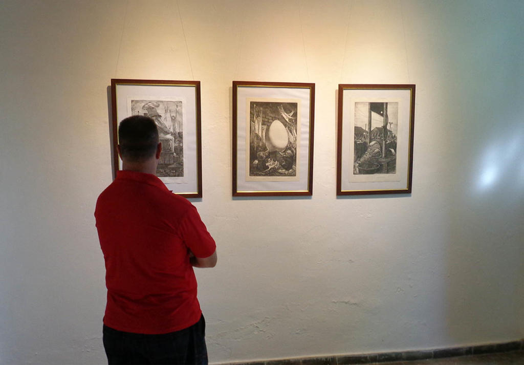 Junto a Ernesto René Figueroa, la obra de Yasser Curbelo mereció el Premio y la Beca de Creación. Foto: Eduardo González Martínez