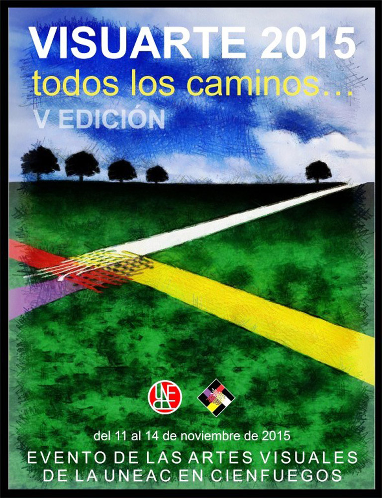 Cartel de la V edición de Visuarte. Cortesía del auto