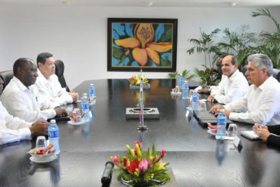Sostuvo Díaz-Canel encuentro con el Vicepresidente de Sudáfrica