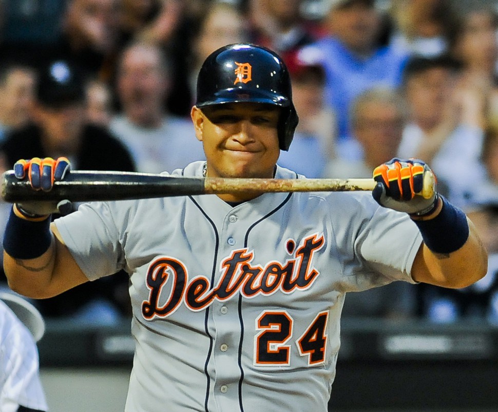 El venezolano Miguel Cabrera, cuatro veces campeón de bateo en las Grandes Ligas.