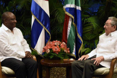 Se reunió Raúl con Vicepresidente de Sudáfrica