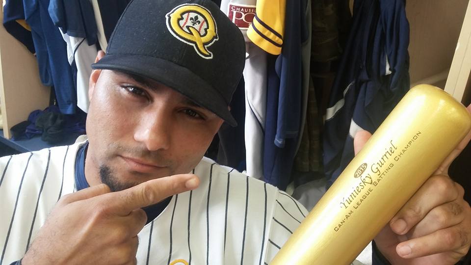 Yunieski Gurriel ganó el liderato de los bateadores en la Liga Independiente de Canadá.