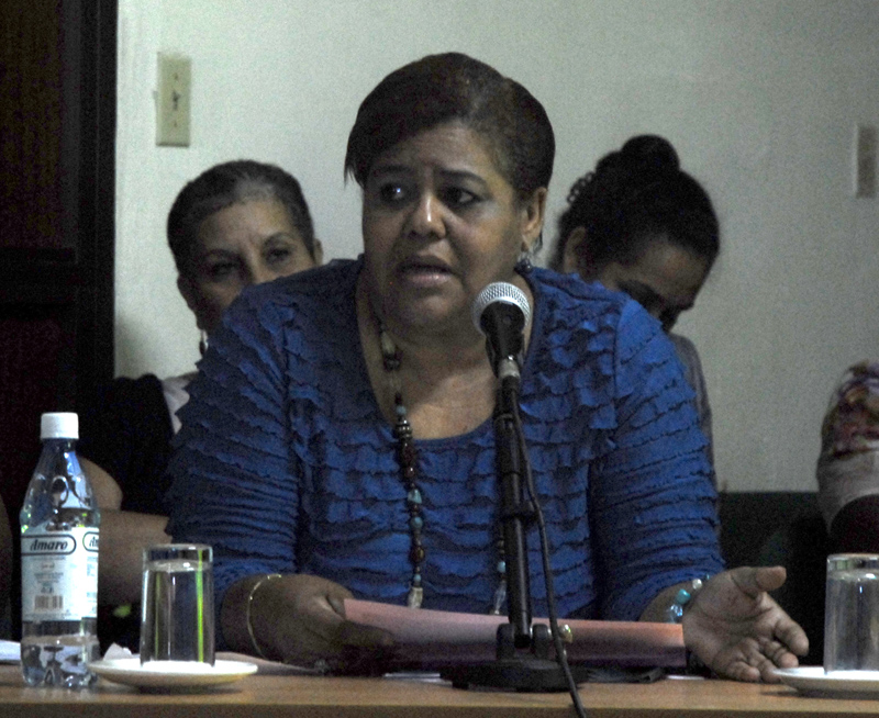 Olga Lidia Tapia, miembro del secretariado del Comité Central del Partido Comunista de Cuba. Foto : Agustín Borrego Torres