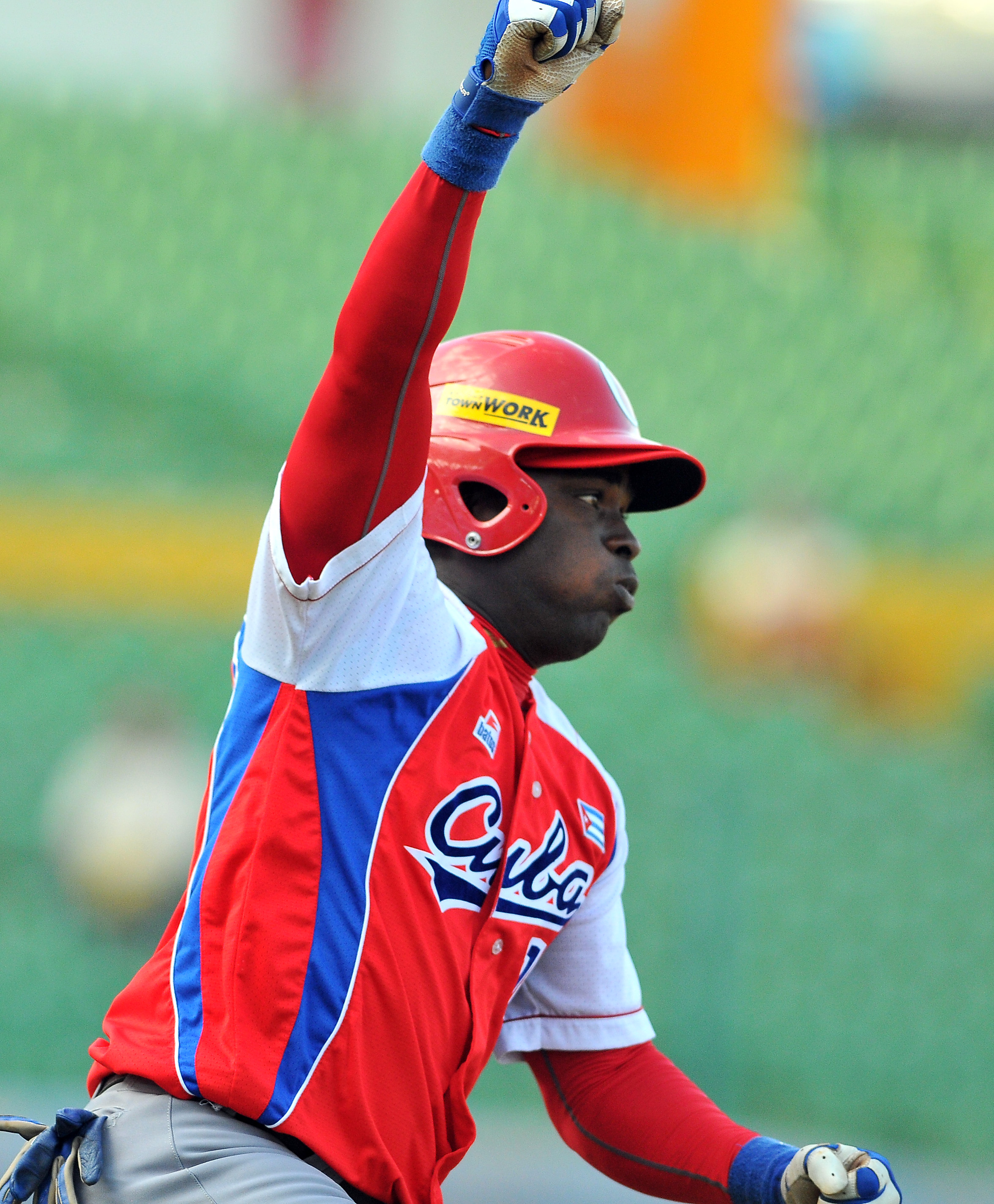 Stayler Hernández encabeza a los bateadores cubanos con 429 de average ofensivo. Foto: Ricardo López Hevia