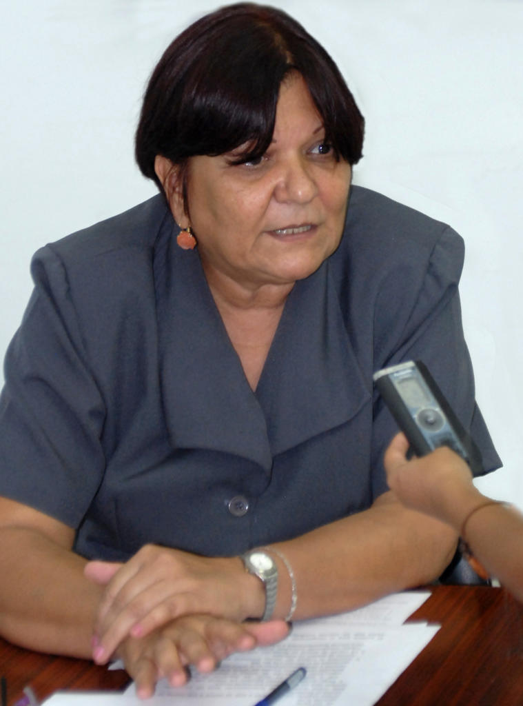 Bárbara Mirabal Aranda, vicepresidenta del Banco Popular de Ahorro. Foto: Heriberto González Brito