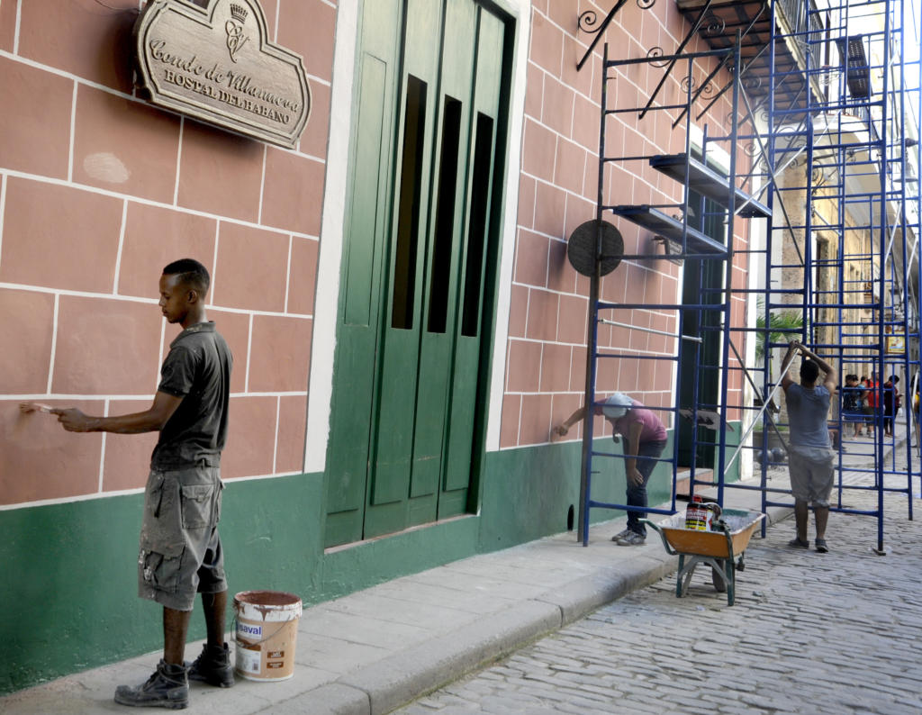 Proceso de restauración de La Habana. Foto: Roberto Carlos Medina