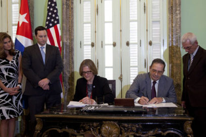 Firman Cuba y EE.UU. acuerdo ambiental