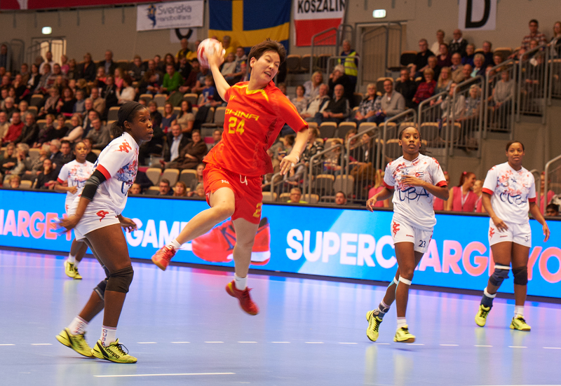 Las jugadoras de China fueron las responsables del segundo revés cubano. Fotos: Sitio Oficial.