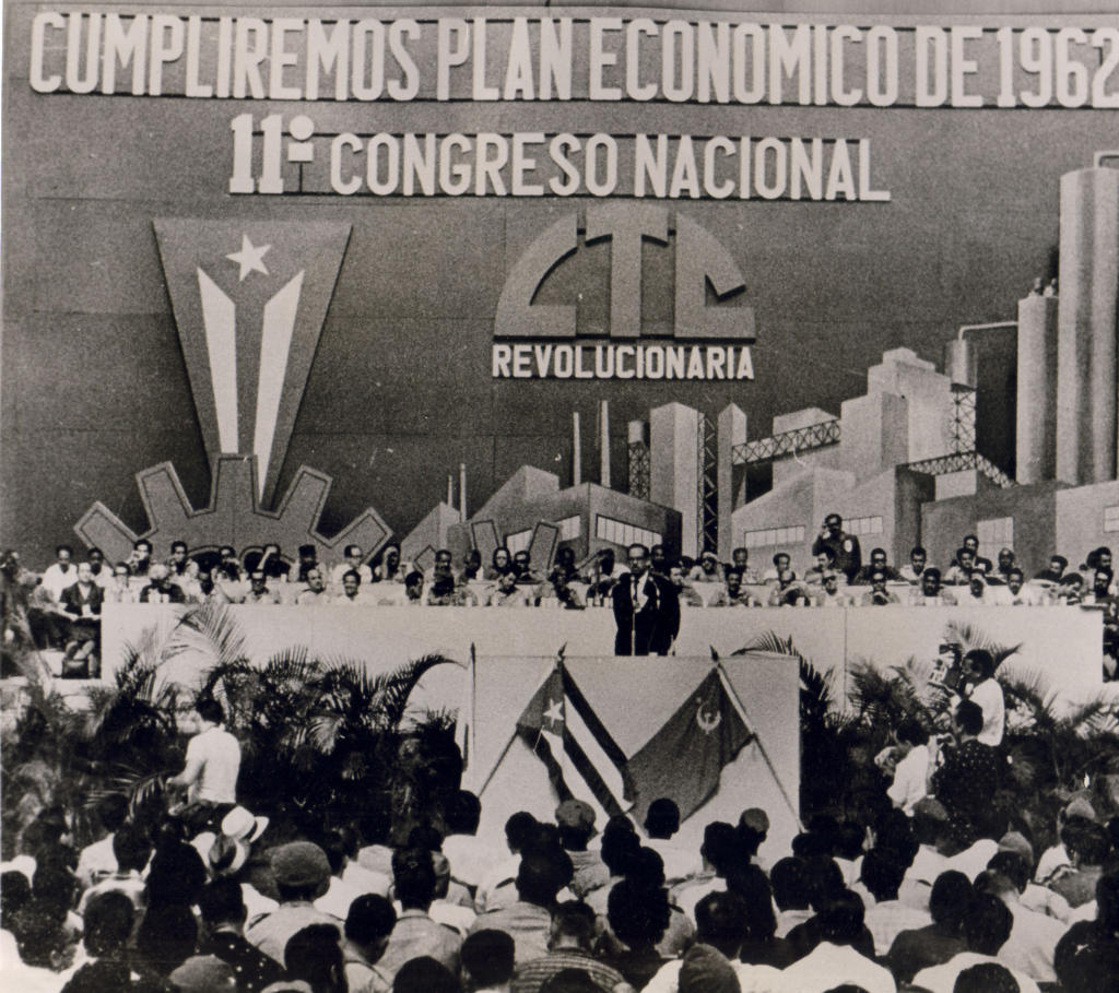 Del 22 al 24 de noviembre de 1961, se celebró el XI Congreso de la CTC.. Foto de Archivo