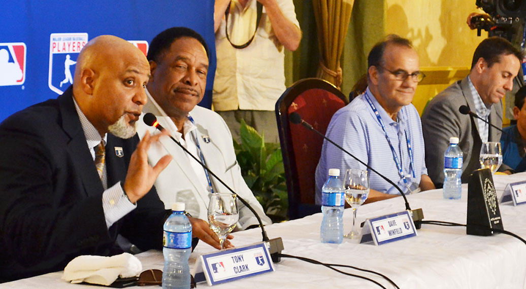 Conferencia de Prensa de los directivos de la MLB en el Hotel Nacional de Cuba. Foto: Eddy Martin
