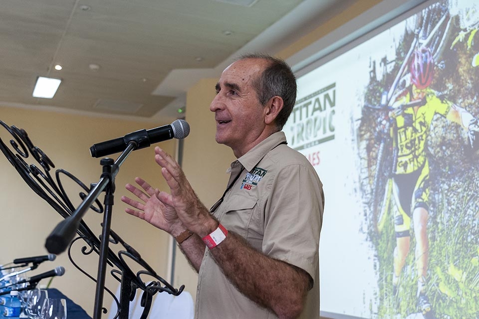 Juan Porcar, Consejero Delegado del Grupo RPM, organizador y creador del Titan Tropic . FOTO de Calixto N. Llanes (CUBA)