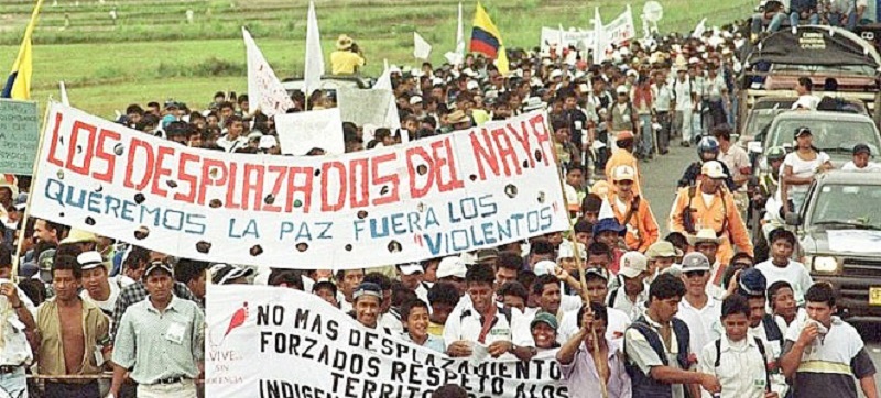 desplazados colombia color