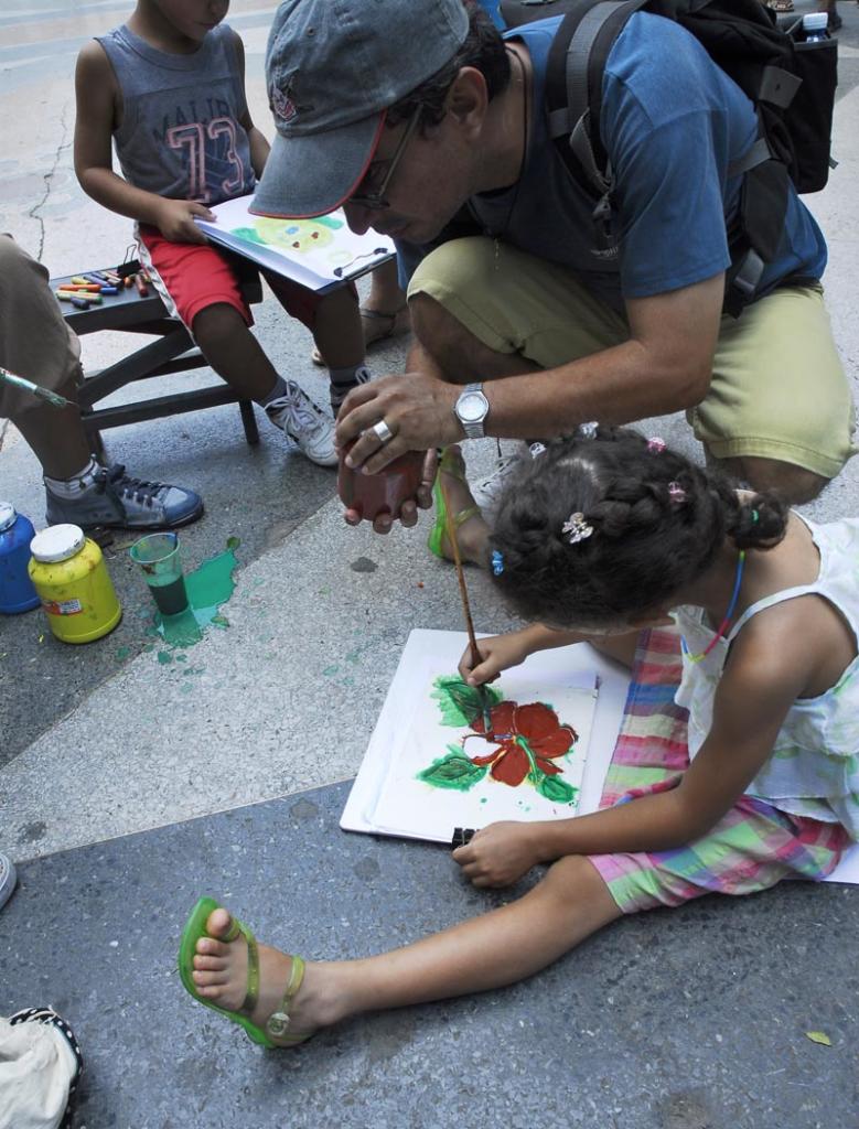 Formando futuros artistas. Foto: Agustín Borrego