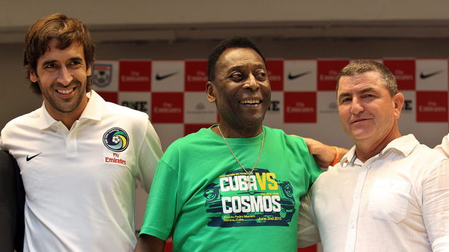 Raúl, Pelé y Triana