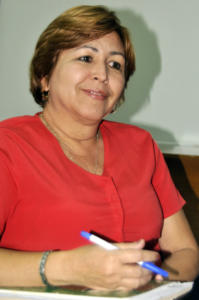 Gisela Duarte Vázquez, miembro del Secretariado Nacional de la CTC que atiende la esfera de Asuntos Laborales y Sociales. Foto: José Raúl Rodríguez Robleda 