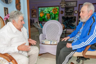 Mujica: vi a Fidel alegre y comprometido