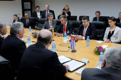 Se reunió Díaz-Canel con el Vicecanciller Federal de Alemania
