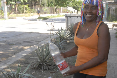 Irma sacó la cara por los vecinos