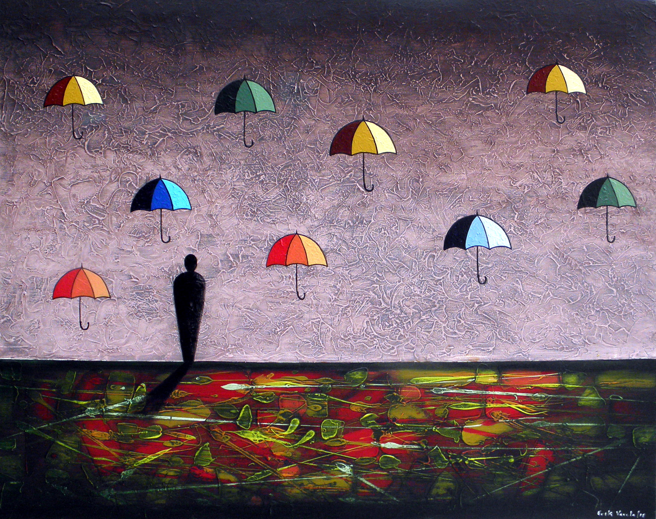 En busca de la identidad. Acrílico sobre lienzo. 100 x 80cm. 2015.