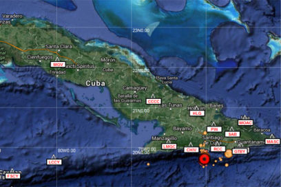 Sismos perceptibles en Santiago de Cuba, Guantánamo, Granma y Holguín