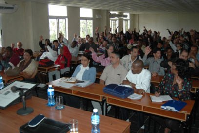Debaten dirigentes sindicales de la construcción sobre funcionamiento