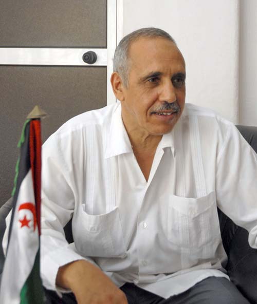 Embajador de la Republica Arabe Saharaui,señor Melainine Etkana