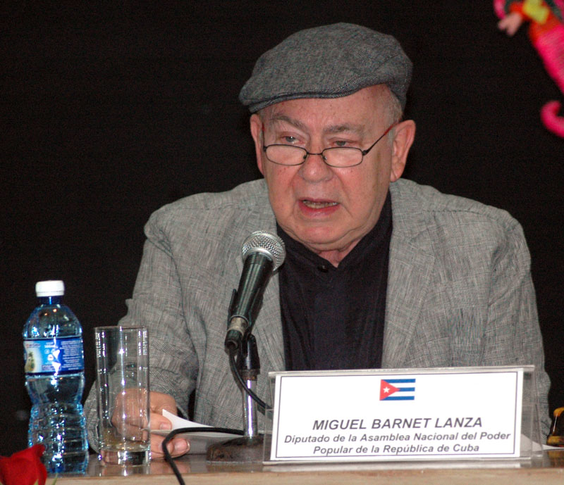 Miguel Barnet Lanza, poeta, narrador y ensayista presidente de la Unión de Escritores y Artistas de Cuba. Foto: César A. Rodríguez