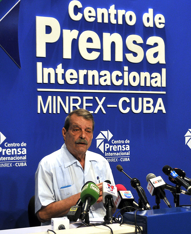Abelardo Moreno Fernández, viceministro de Relaciones Exteriores de Cuba. Foto: José Raúl Rodríguez Robleda