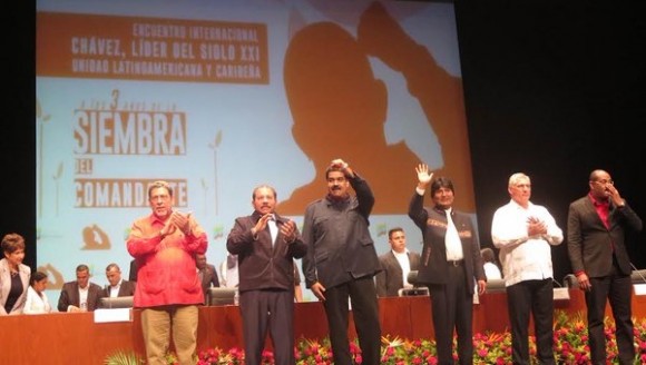 íderes políticos y sociales de Venezuela y el mundo participan en el Foro internacional Chávez: líder del siglo XXI, unidad latinoamericana y caribeña. Foto: @PresidencialVen
