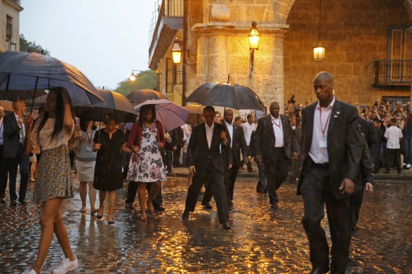 Obama en la Habana Vieja Catedral