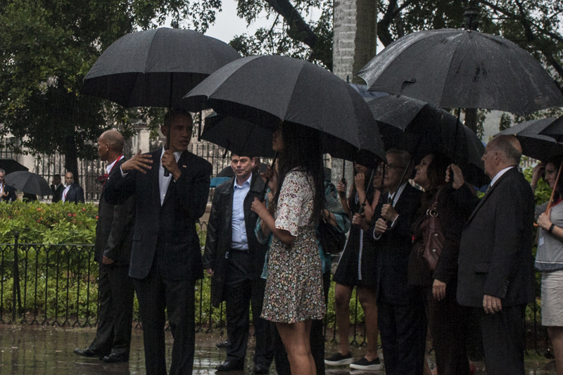 El Presidende Barack Obama visita el casco historico de La Habana . La Habana, 20 de marzo de 2016 Foto Rene Perez Massola