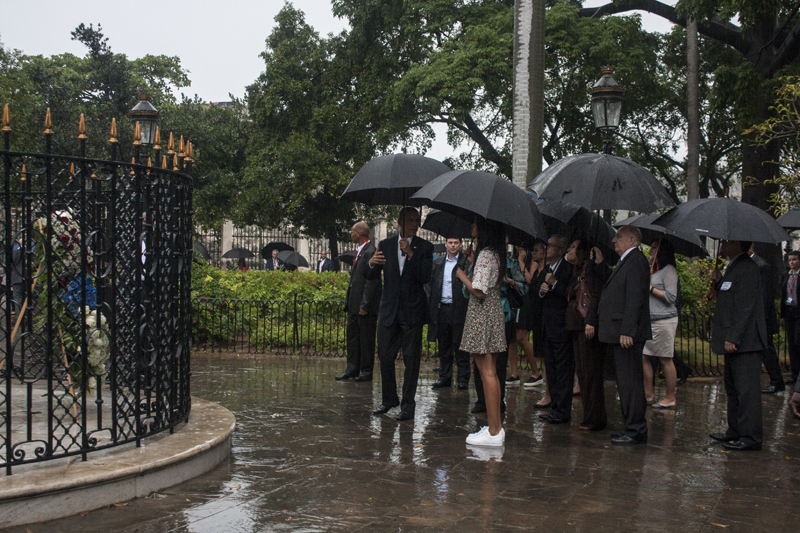 El Presidende Barack Obama visita el casco historico de La Habana . La Habana, 20 de marzo de 2016 Foto Rene Perez Massola