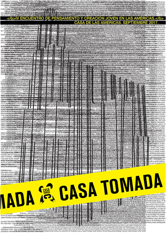 Cartel premiado Casa Tomado 2017 del diseñador Claudio Sotolongo. Tomado del sitio digital la Ventana