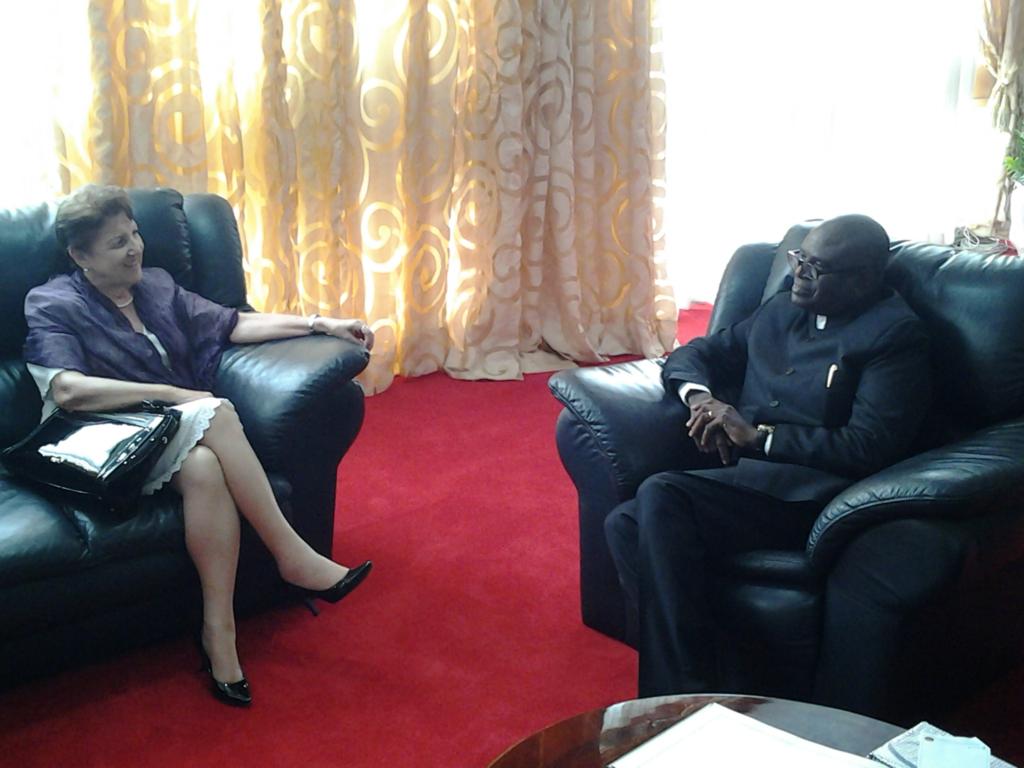 Yolanda Ferrer, presidenta de la Comisión de Relaciones Internacionales de la Asamblea Nacional, que asiste a la 134 Conferencia de la Unión Interparlamentaria (UIP),